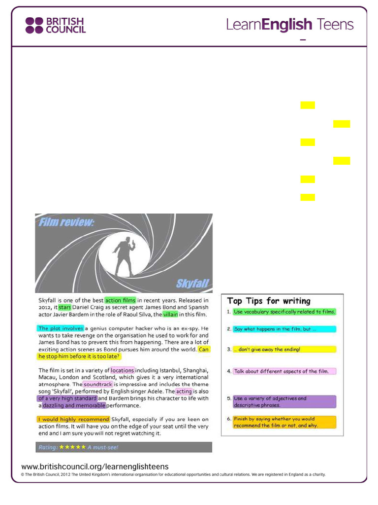 Actv1 Film Review Exercises Pdf