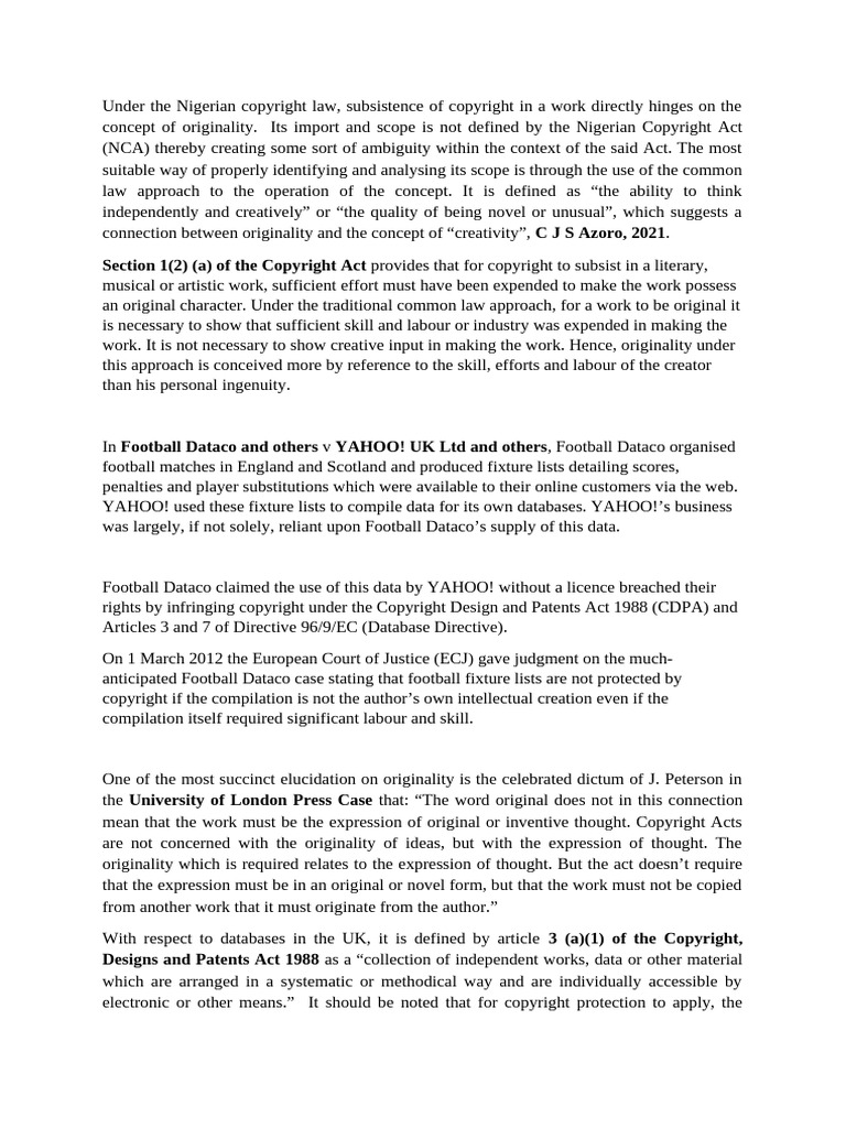 Ip Assignment Question 1 | PDF | Copyright | Intellectual Property Law