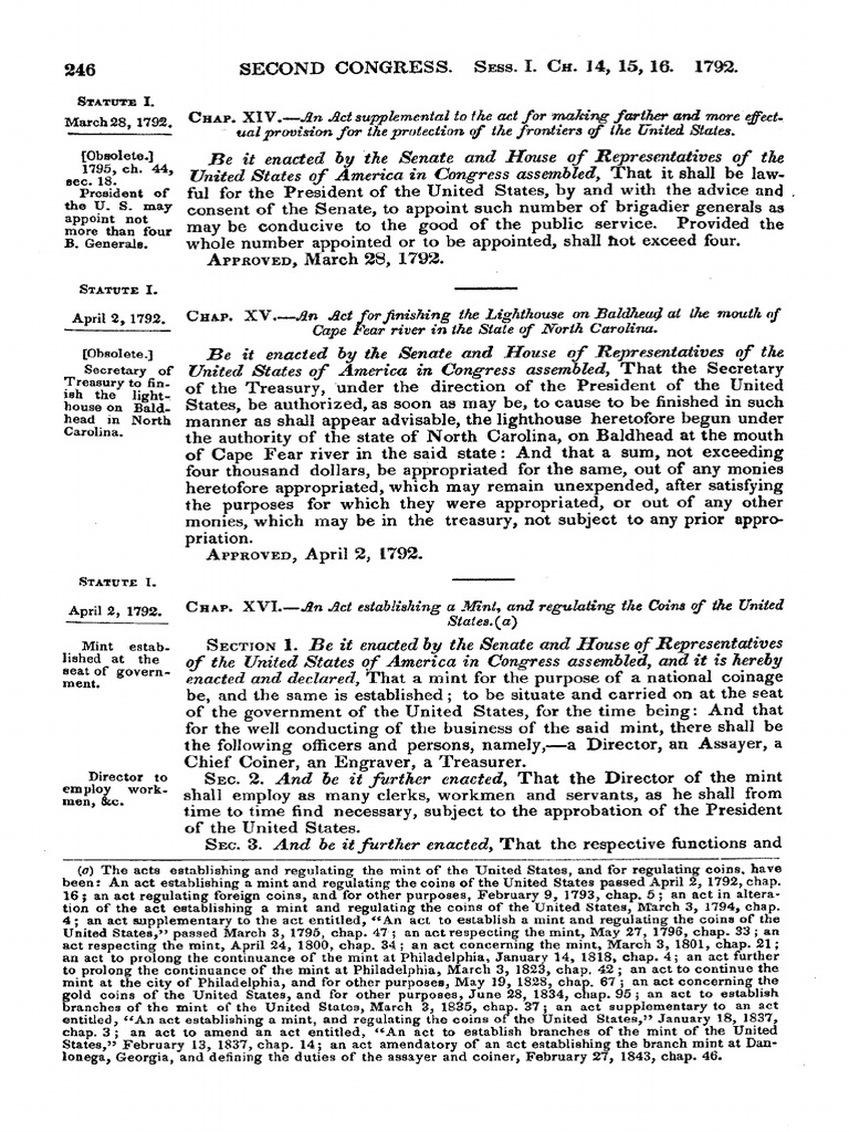 Mint and Coinage Act | PDF | United States Dollar | Dollar