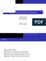 Object-Oriented Scientific Computing: Physics 244 James Bordner
