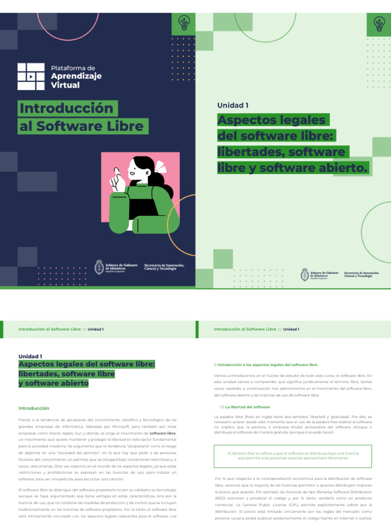 Unidad 1 - Software Libre | PDF | Software libre | Fuente abierta