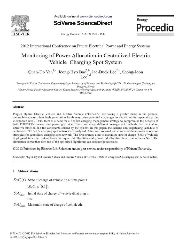 Centralized EV Charging Power Management | PDF | Plug In Hybrid ...