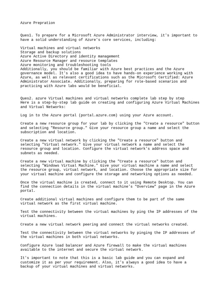 Azure interview question and answer pdf microsoft azure