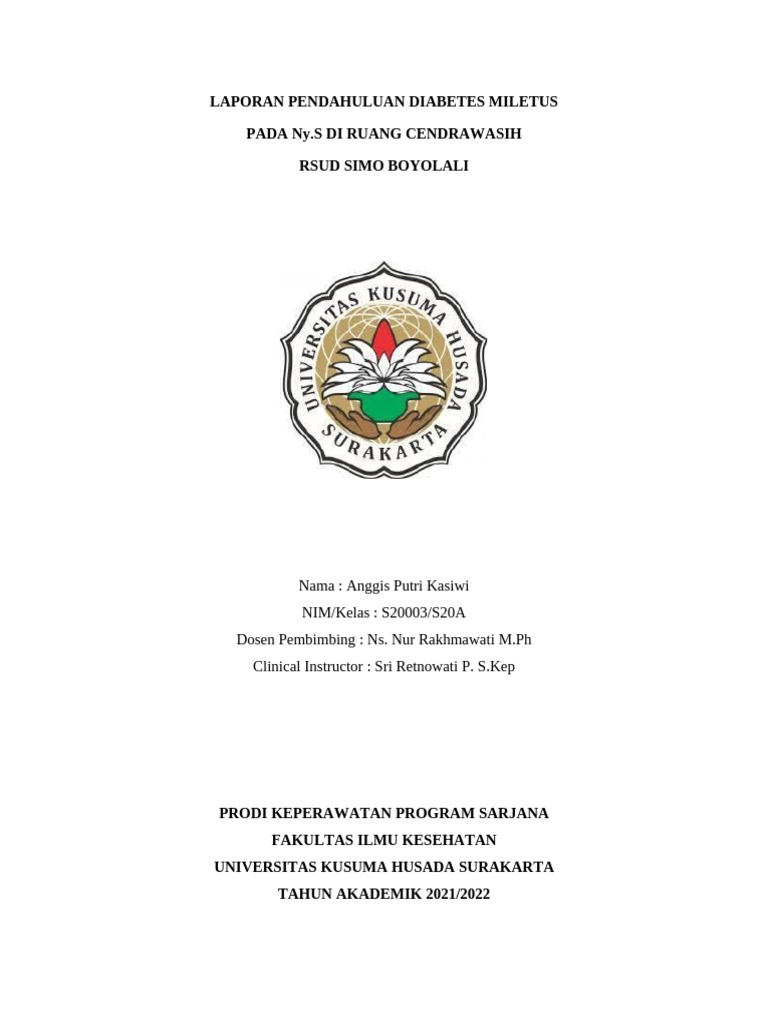 Laporan Diabetes Melitus di RSUD Simo | PDF | Pengembangan Diri ...