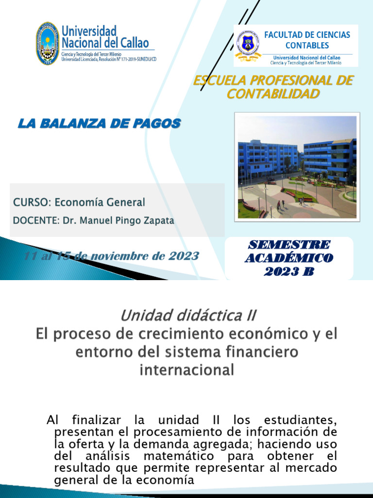 La Balanza de Pagos | PDF | Balance de pagos | Economias
