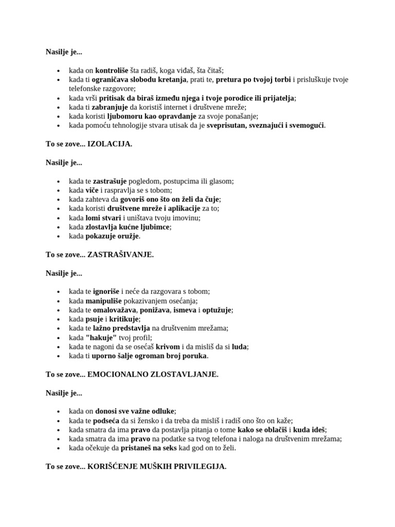 Nasilje je | PDF