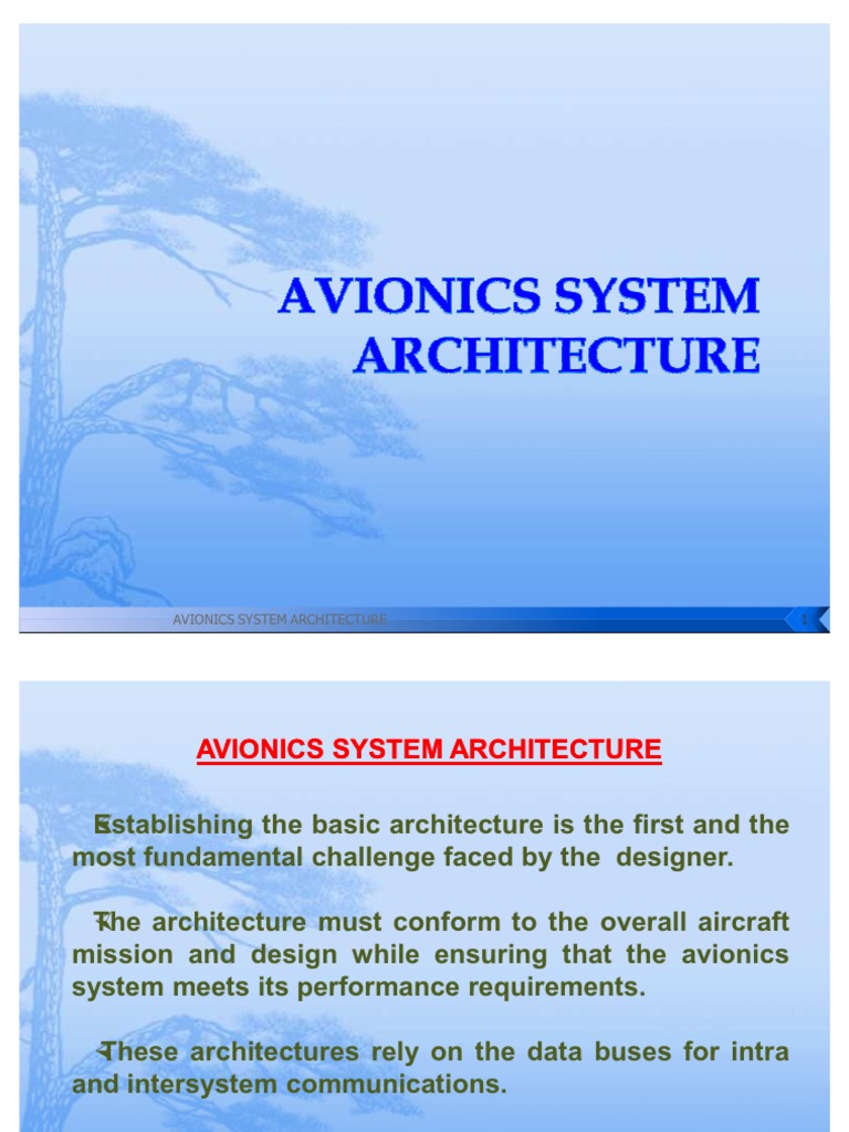 Avionics Architecture Avionics Fighter Aircraft