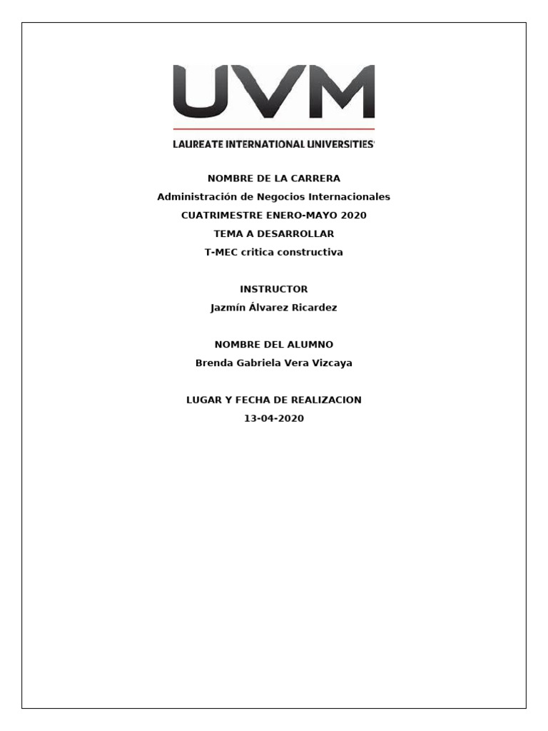 T Mec | PDF | Tratado de Libre Comercio Norteamericano | México