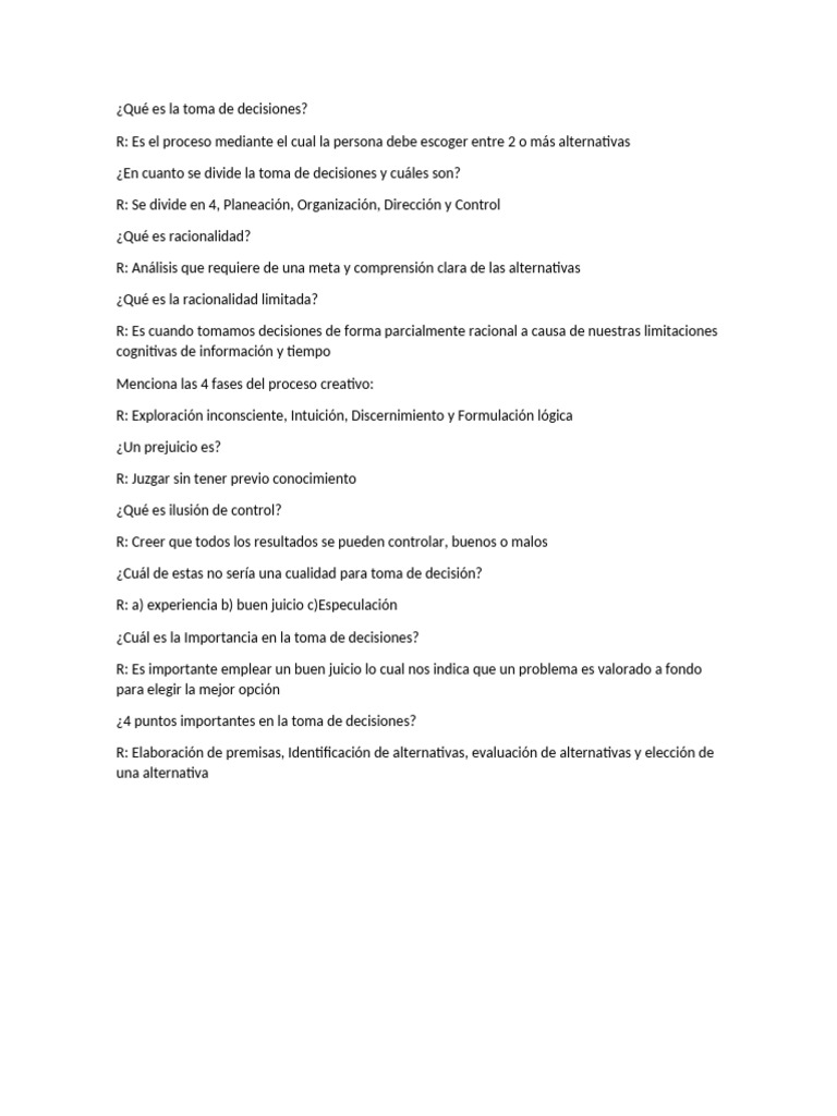 Claves para una Toma de Decisiones Efectiva | PDF | Crecimiento ...