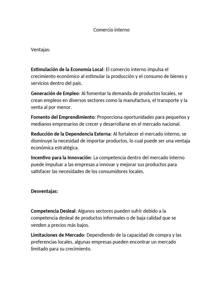 Impacto del Comercio Interno en Guatemala | PDF | Mercado (economía ...