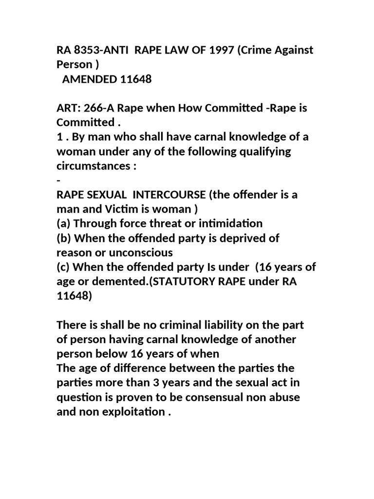 1 | PDF | Rape | Sexual Assault