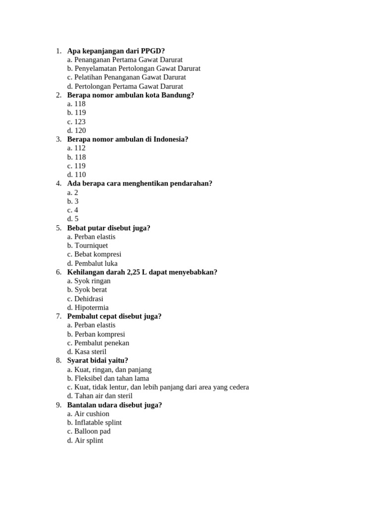 PPGD Set 1 | PDF