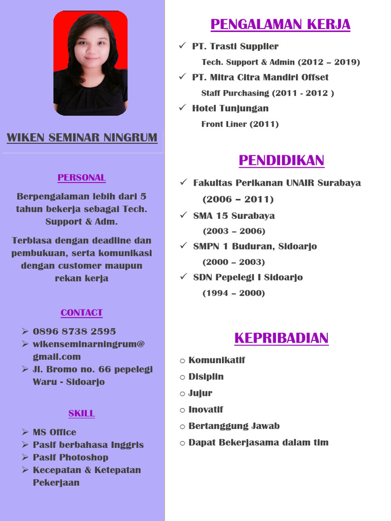 Curriculum Vitae Me | PDF