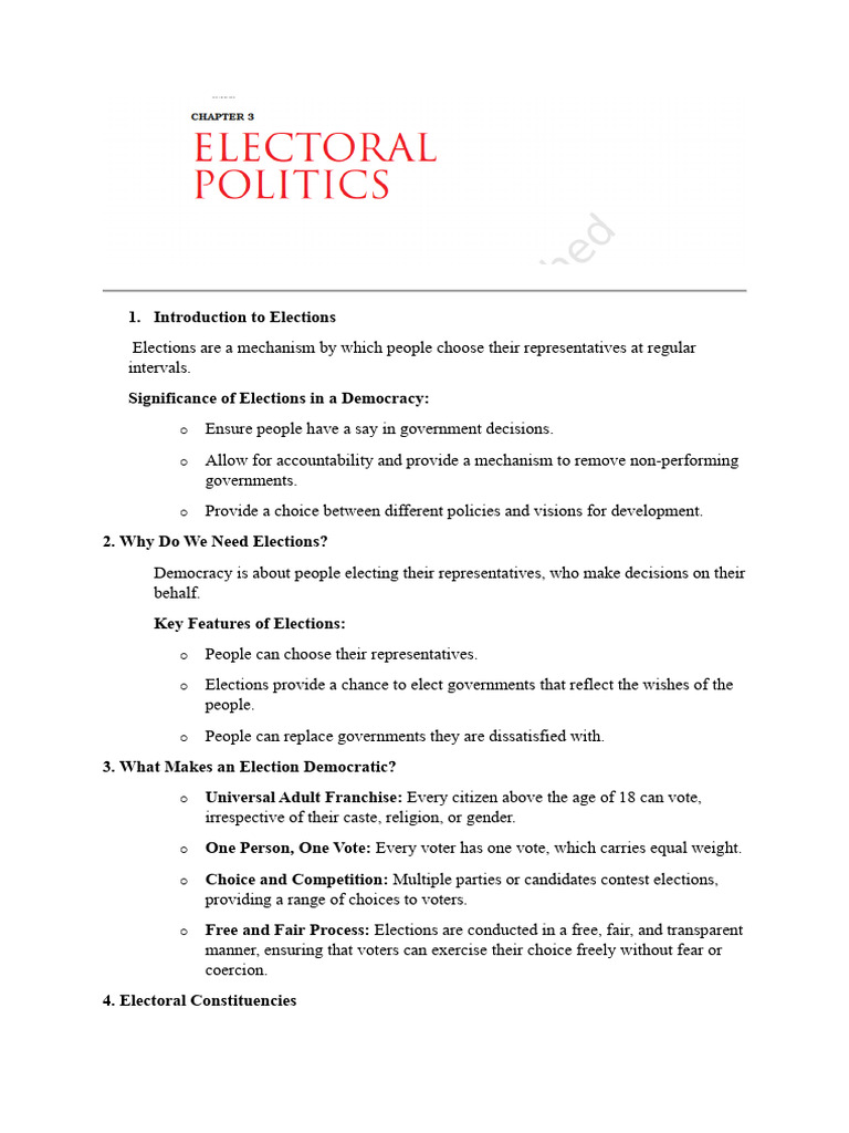 Understanding Indian Elections | PDF | Elections | Electoral District
