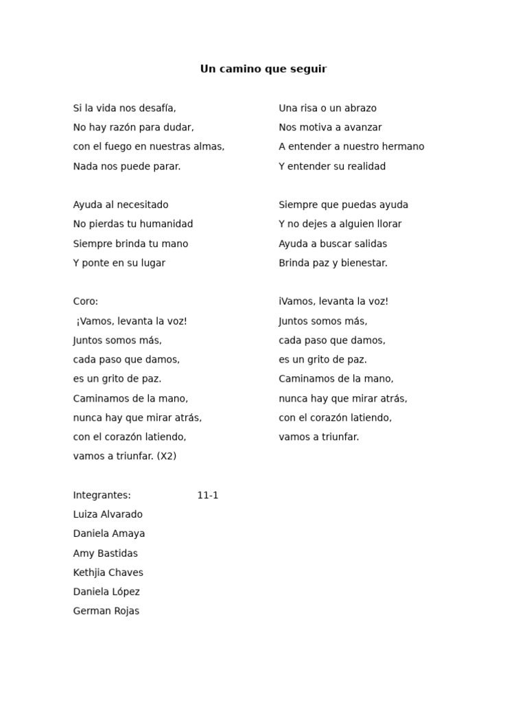 Un camino hacia la paz y unidad | PDF