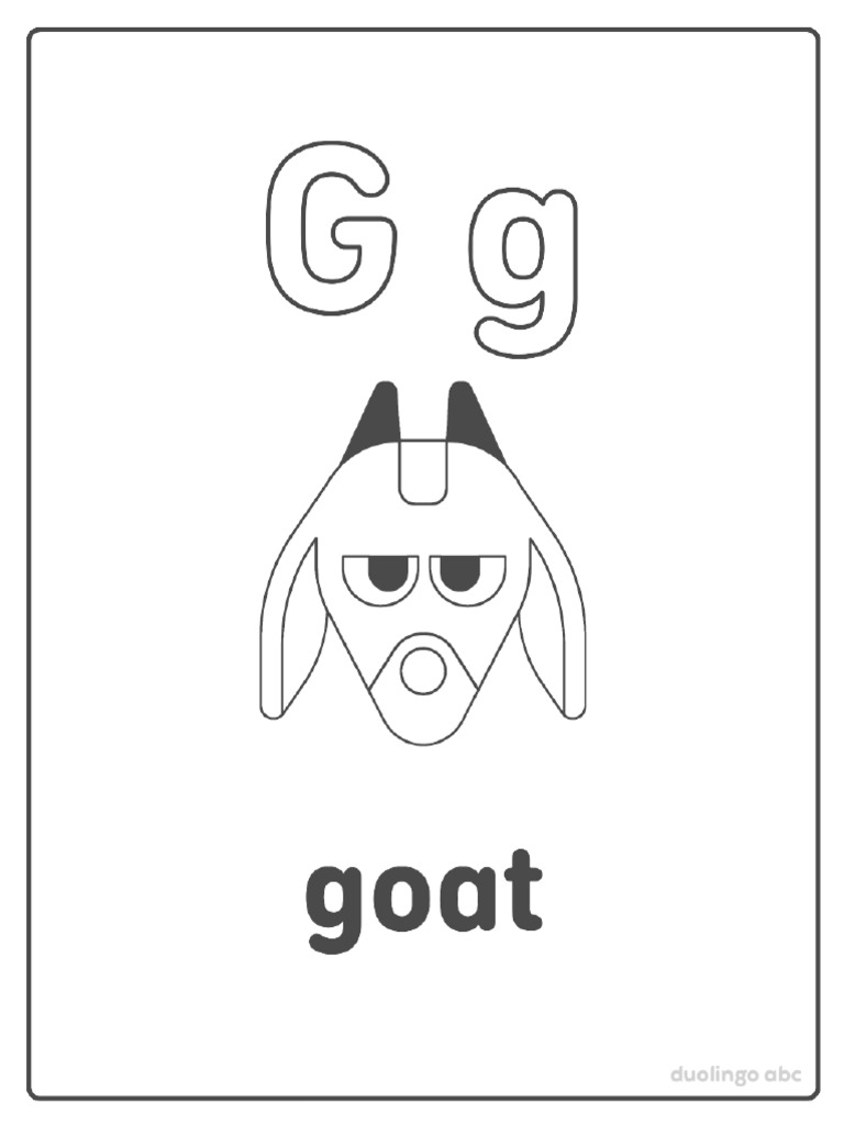 Duolingo abc g printable pdf