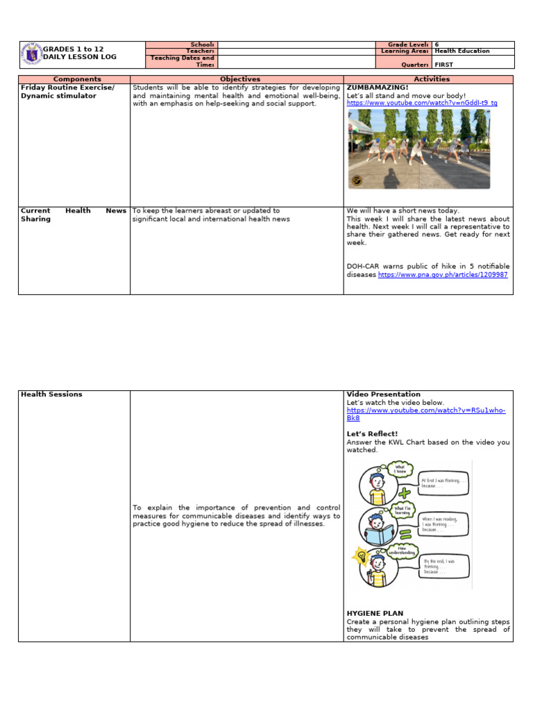 Health-Education Science-6 | PDF | Learning | Behavior Modification