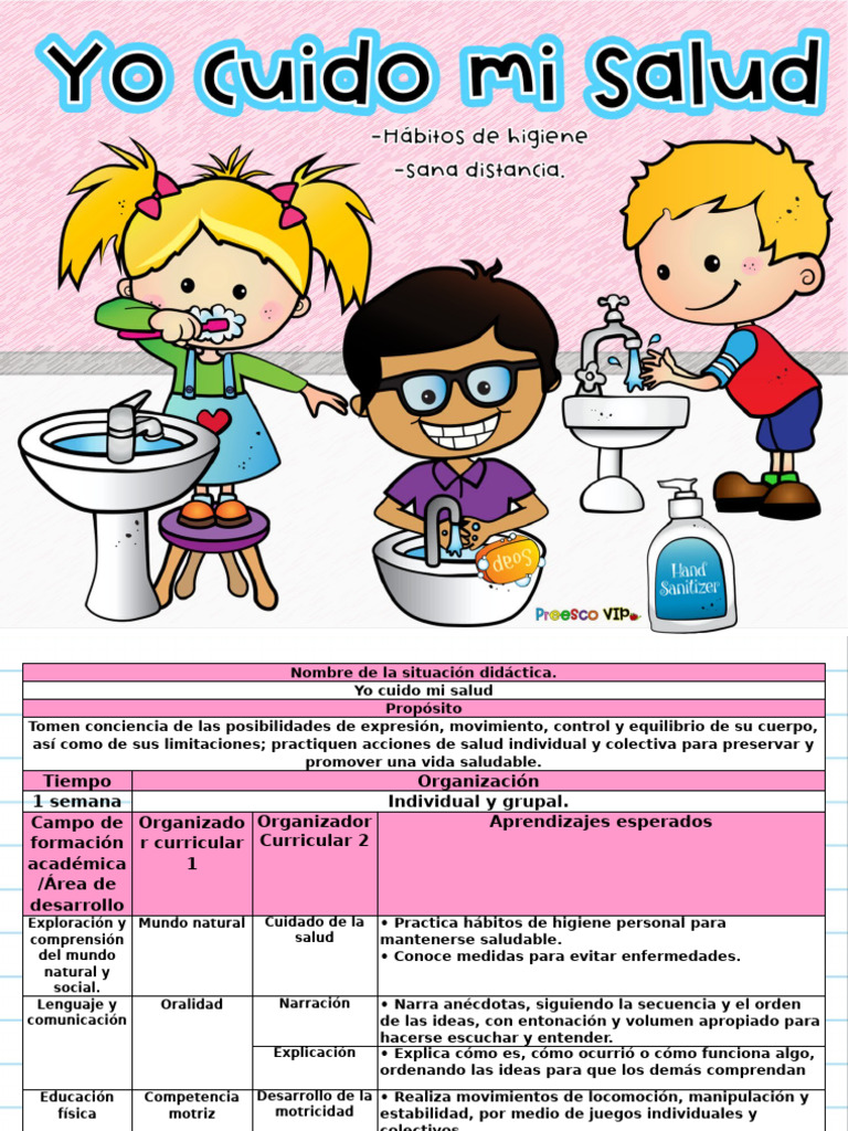 Plan Yo Cuido Mi Salud | PDF | Evaluación | Higiene oral