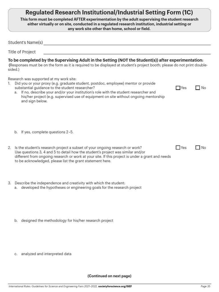 SAMPLE - 1C-Regulated-Research-Institution | PDF | Methodology | Data