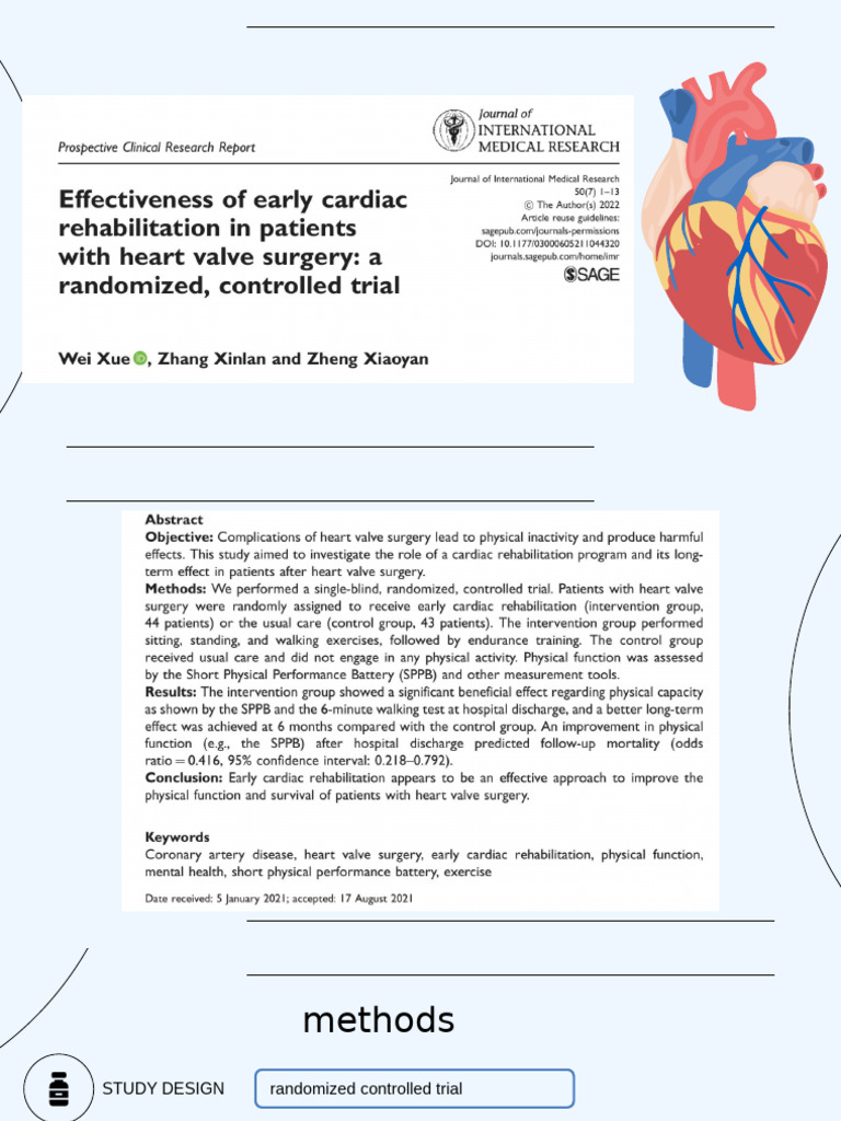 Effectiveness of Early Cardiac Rehabilitation in Patients With Heart ...