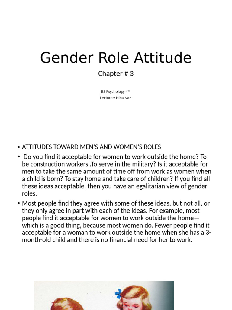 Understanding Gender Role Attitudes | PDF | Gender Role | Sexism