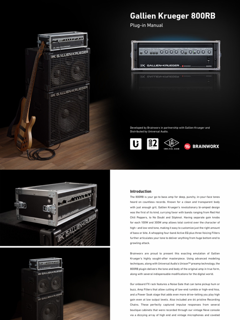800RB II | GALLIEN-KRUEGER | 取扱いブランド | 株式会社 神田