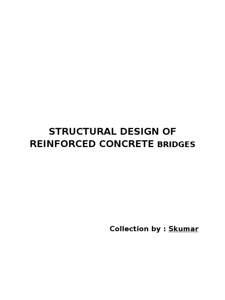 Structural Design of RCC Bridges | PDF | Bridge | Beam (Structure)