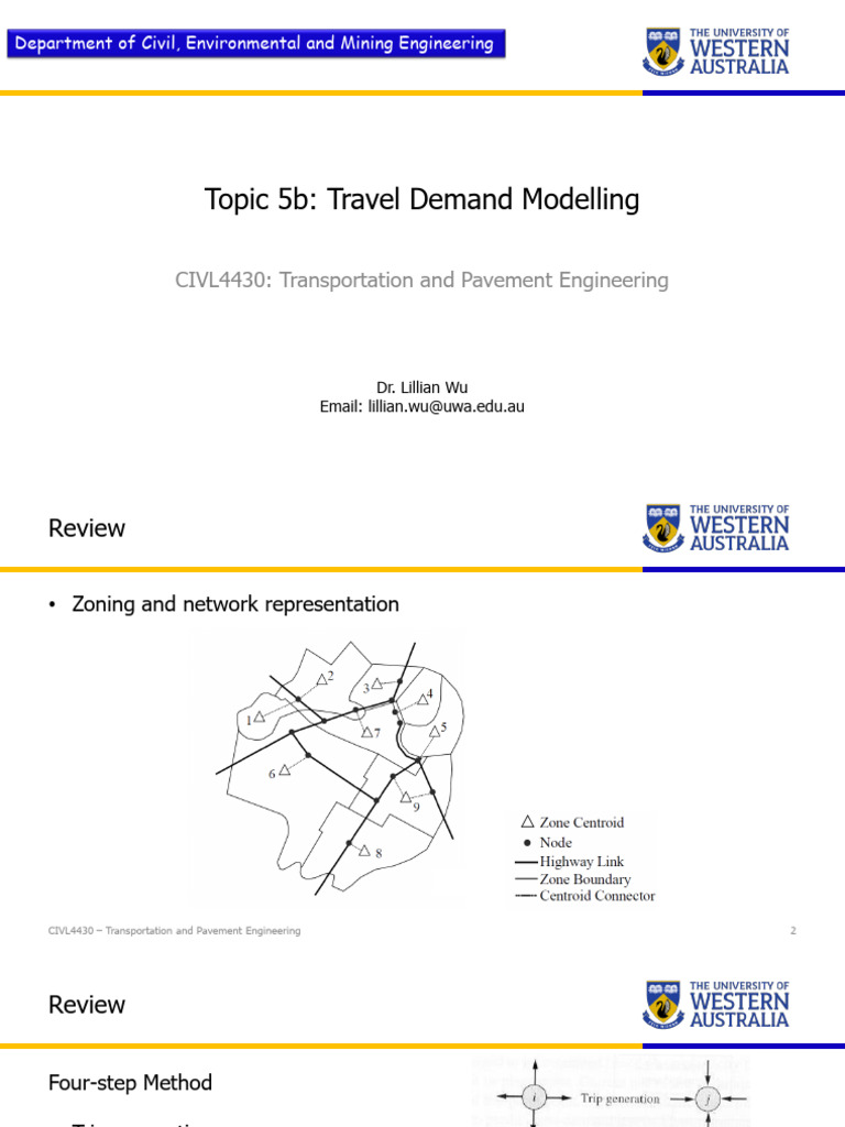 Travel Demand Modelling in CIVL4430 | PDF | Regression Analysis ...