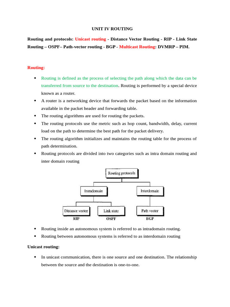 Routing Protocols Overview | PDF | Routing | Network Layer Protocols