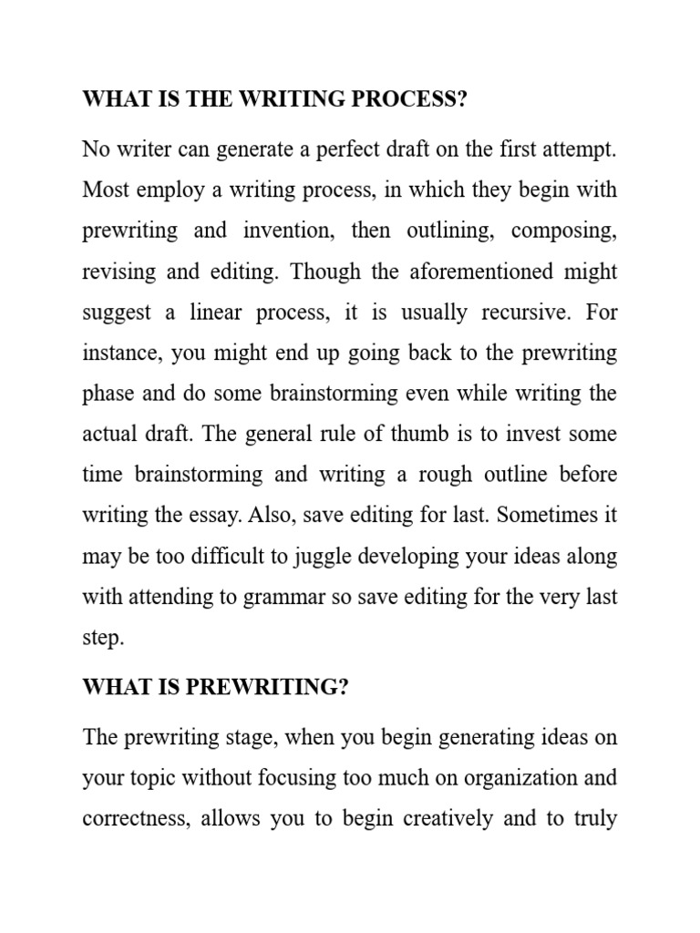 Writing Process Pdf Climate Change Brainstorming