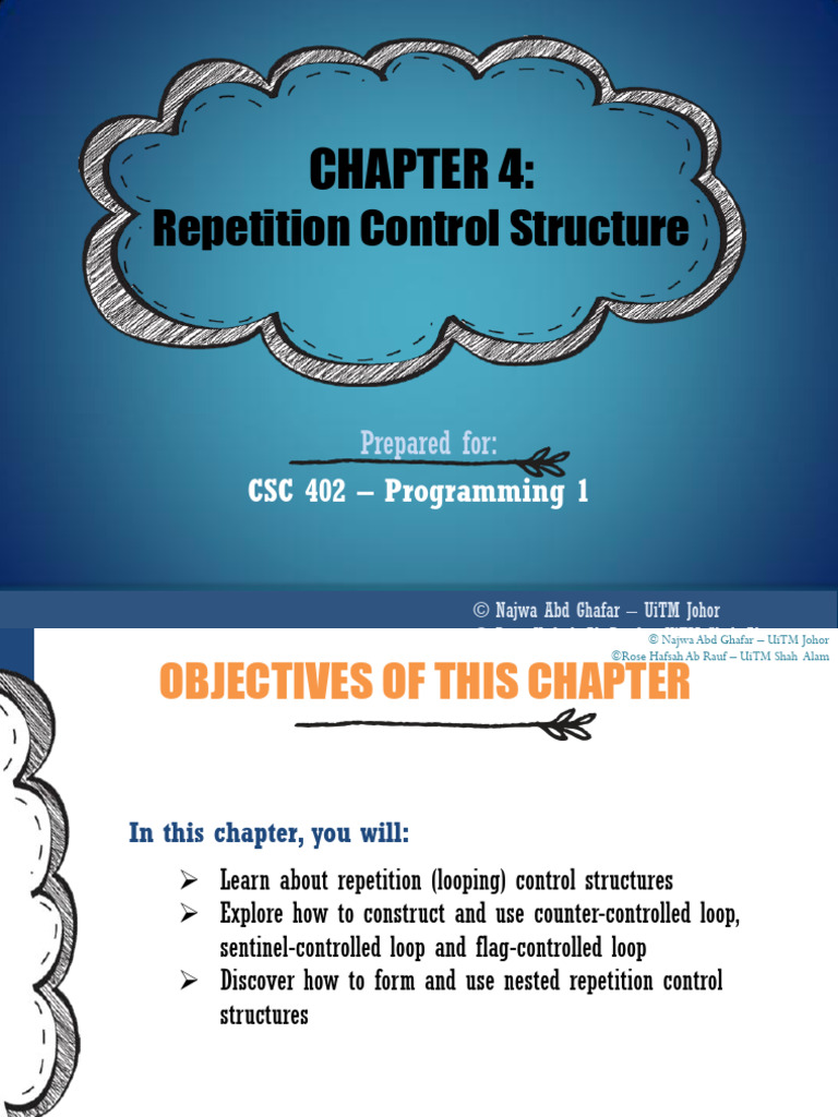 Chapter 4 (2) - Repetition Control Structure | PDF | Control Flow ...