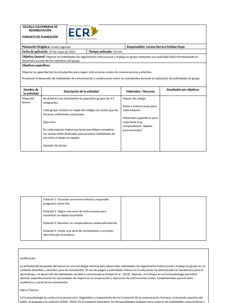Copia de PLANEACIÓN SEMANA 6 | PDF | Modificación de comportamiento ...