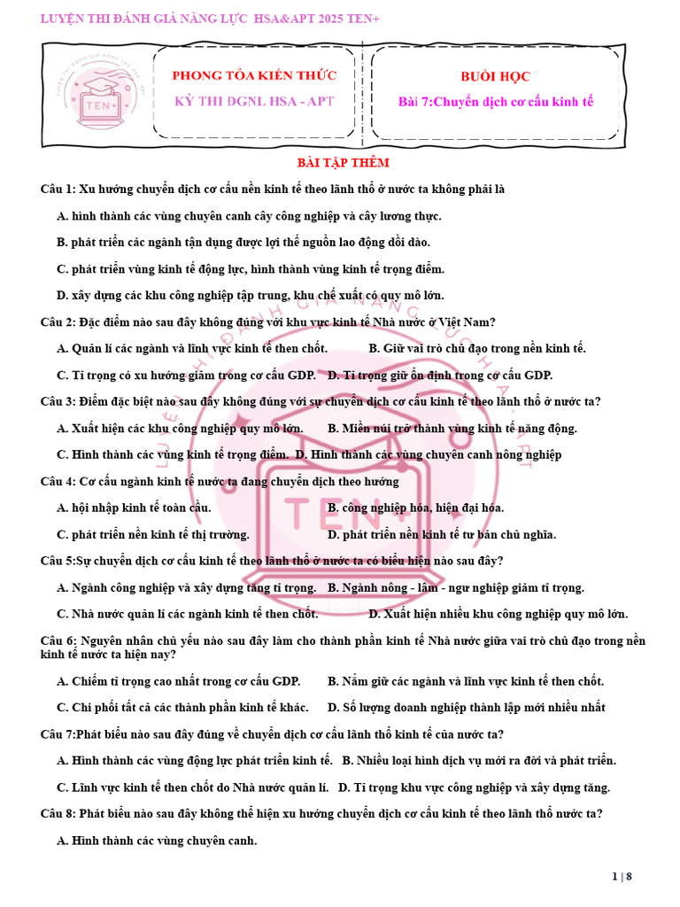 Bai Tap Them So 07 PDF | PDF