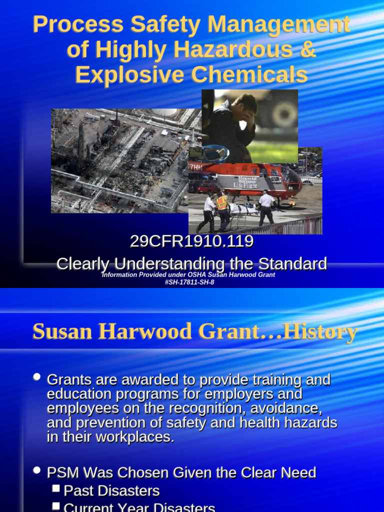 Process Safety Management Training Guide | PDF | Occupational Safety ...