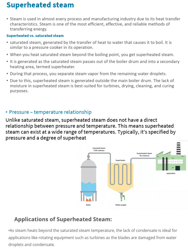 Superheated Steam: Benefits and Applications | PDF
