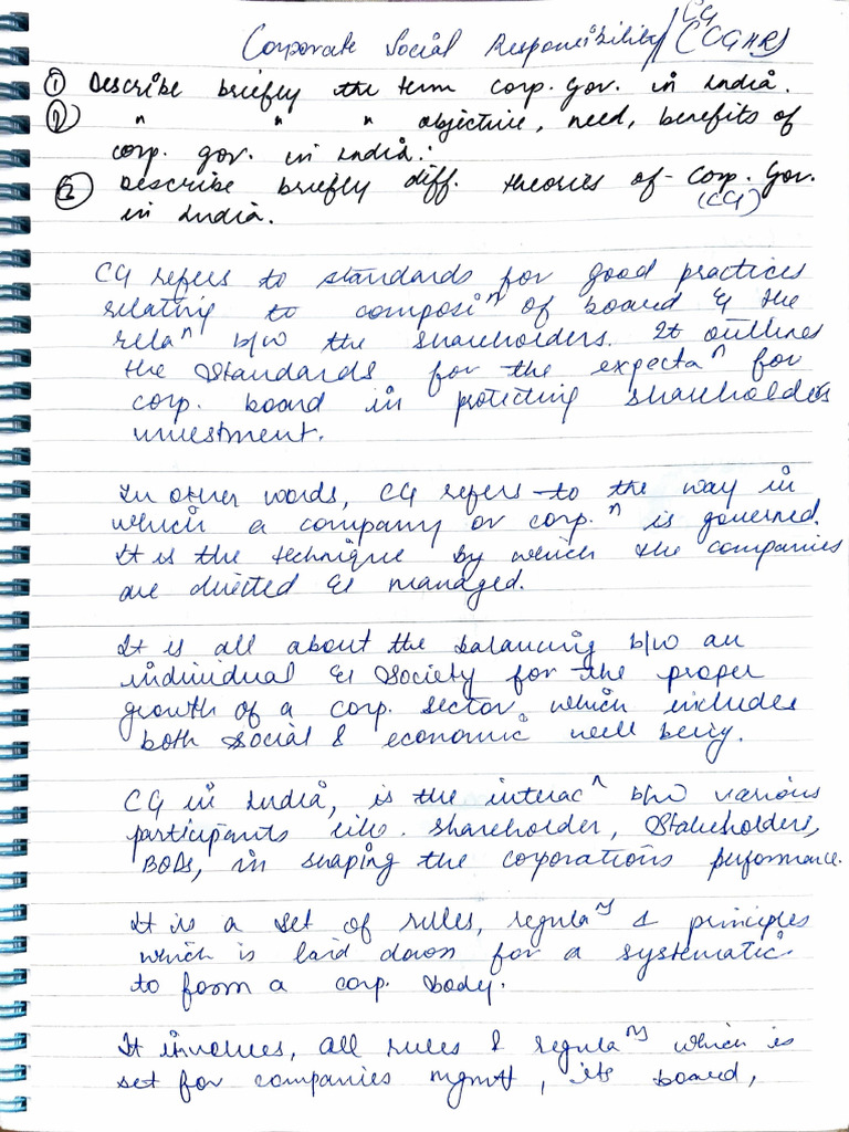 CGHR - Maam Notes | PDF