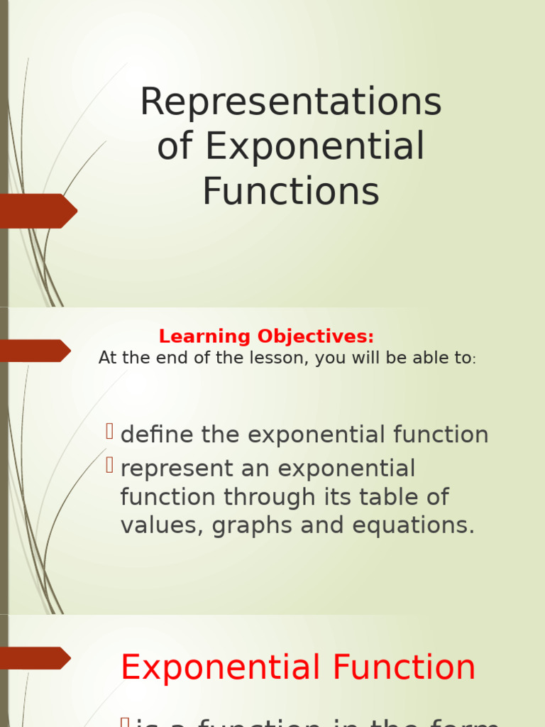 Understanding Exponential Functions | PDF | Teaching Methods & Materials