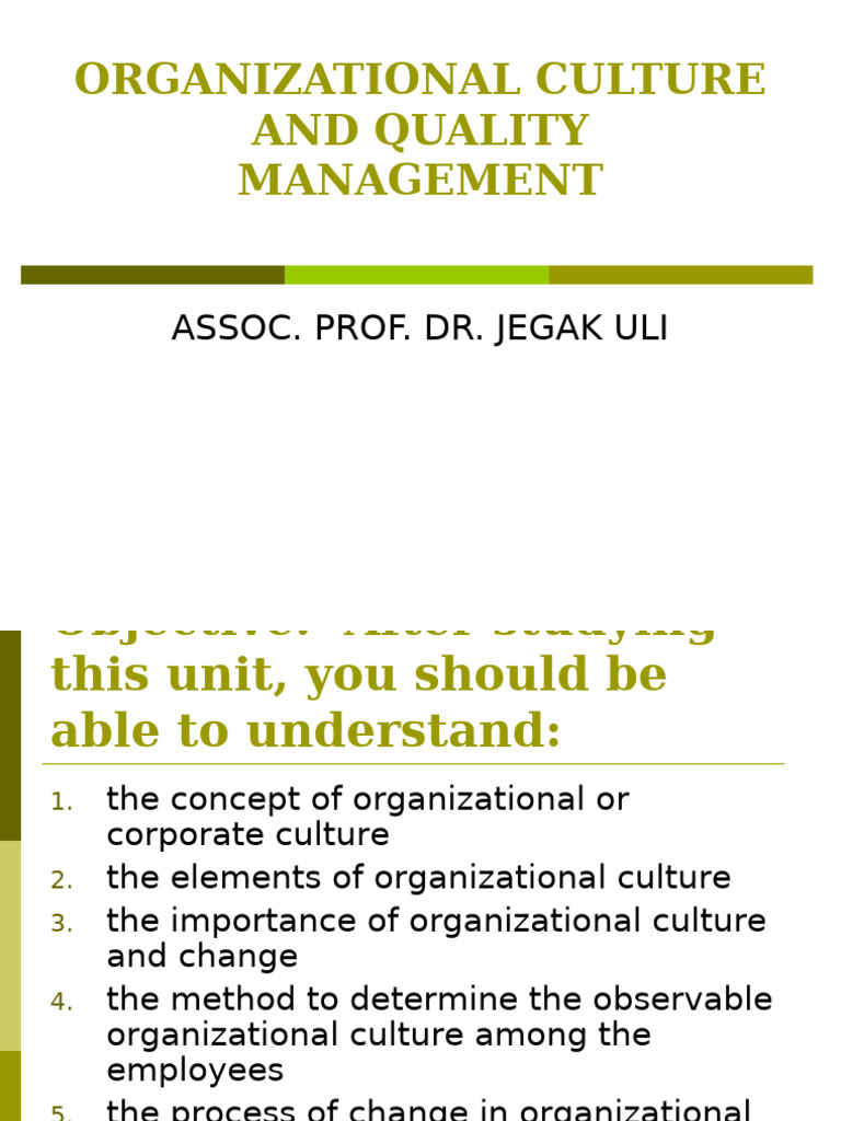 Understanding Organizational Culture | PDF | Organizational Culture ...