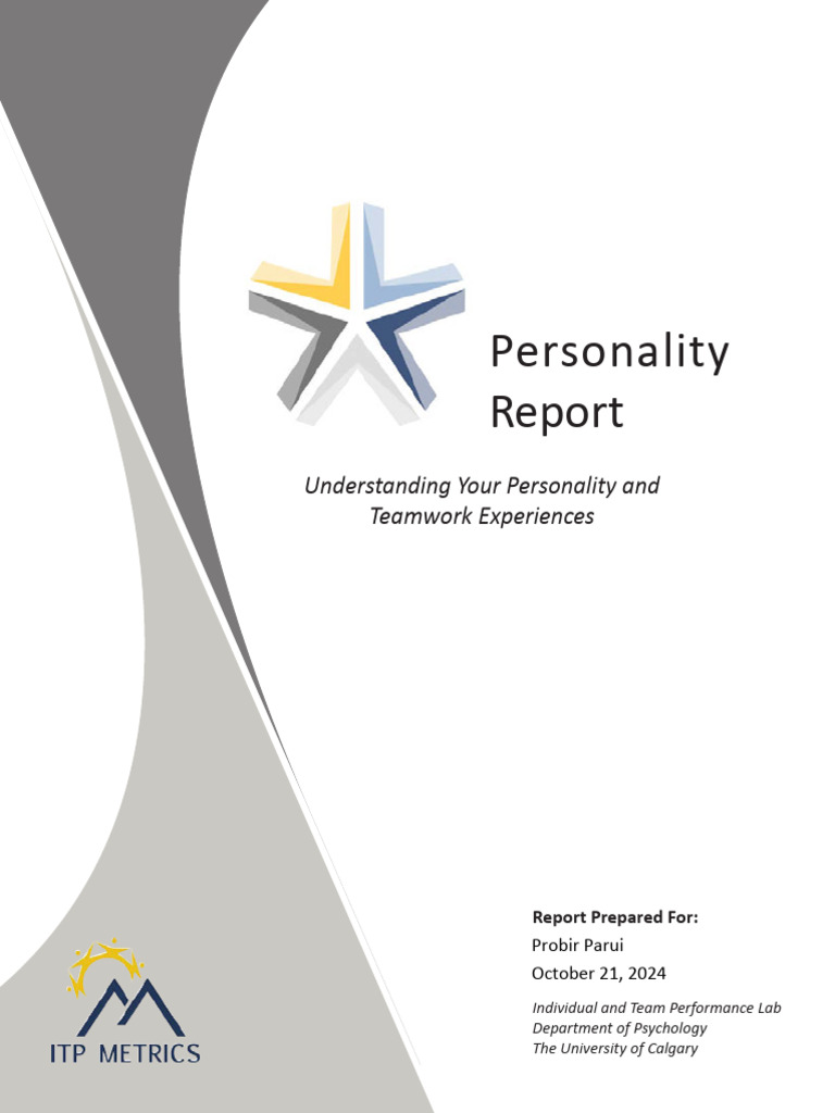 Personality Test ProbirParui | PDF | Extraversion And Introversion ...
