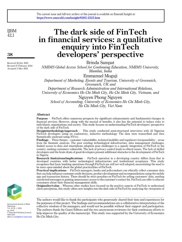 10 1108 - Ijbm 07 2022 0328 | PDF | Computer Security | Security