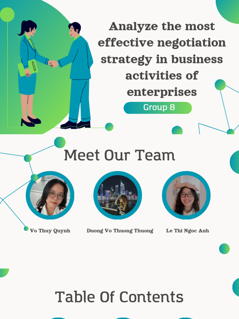 Negotiation Skills - Group 8 | PDF | Negotiation | Business