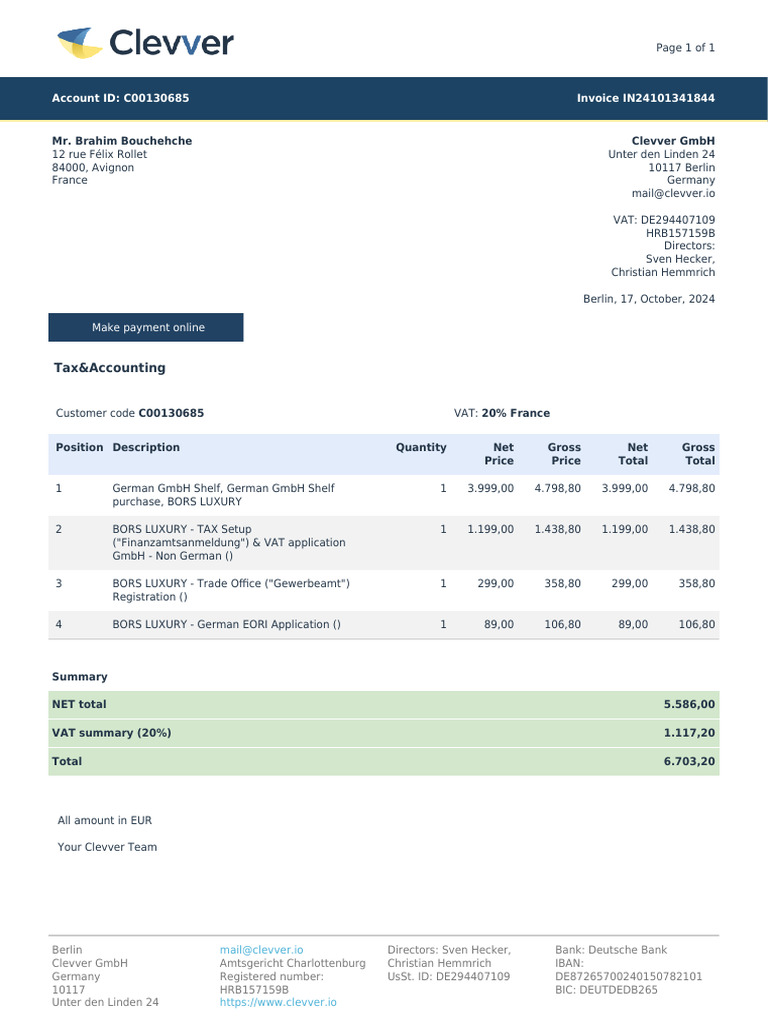 VC00130685 In24101341844 | PDF | Value Added Tax | Trade