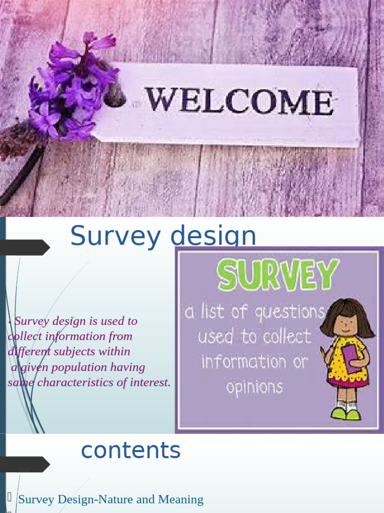 79 Survey - Design - FINAL-2 | PDF | Survey Methodology | Methodology