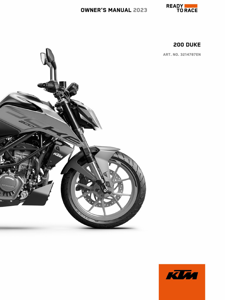 Manual Book Ktm Duke 200 Bs6 | PDF | Anti Lock Braking System