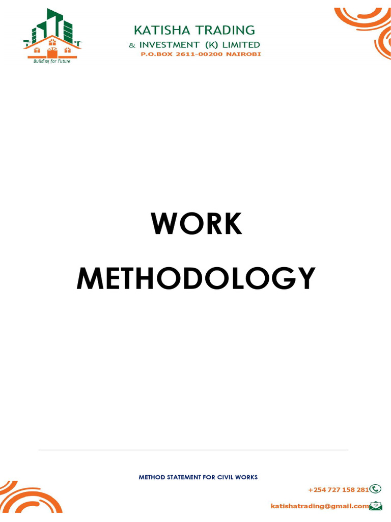 METHODOLOGY-KATISHA | PDF | Concrete | Storm Drain
