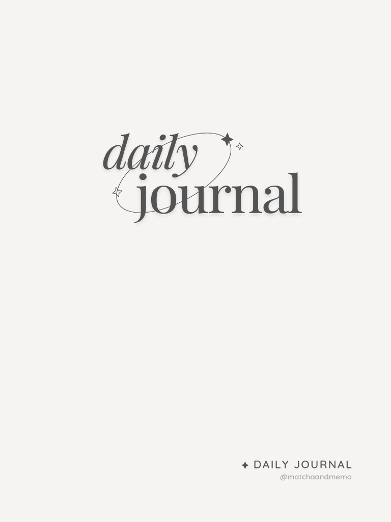 Daily Intentional Journal Template | PDF | Career & Growth | Sports ...