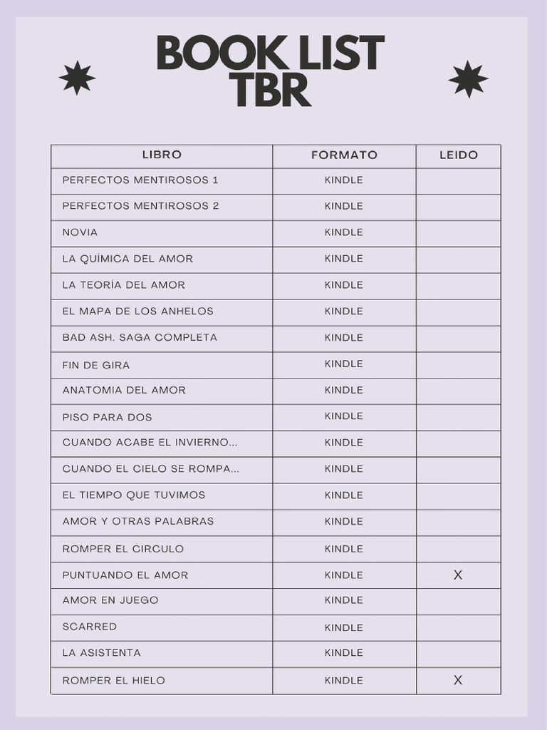 Book List TBR | PDF