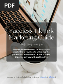 Faceless TikTok Guide by Andrew Bolis
