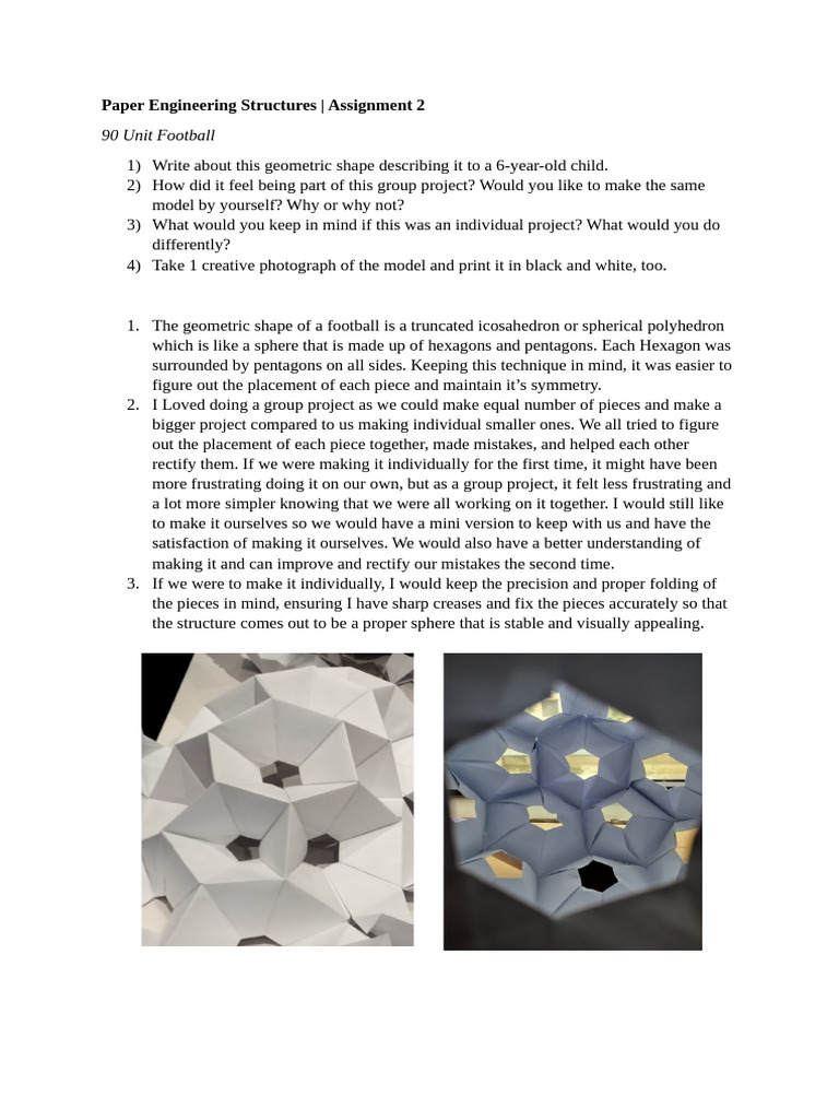 Geometric Paper Models and Lamps Project | PDF | Shape | Polytopes