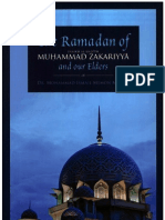 The Ramadan of Shaikh Al Hadith Muhammad Zakariyya and Our Elders by Dr Mohammad Ismail Memon Madani